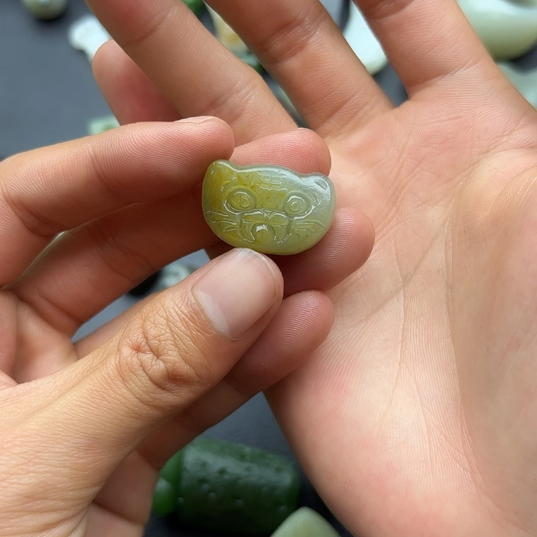 张***墨和田玉未镶嵌颈饰