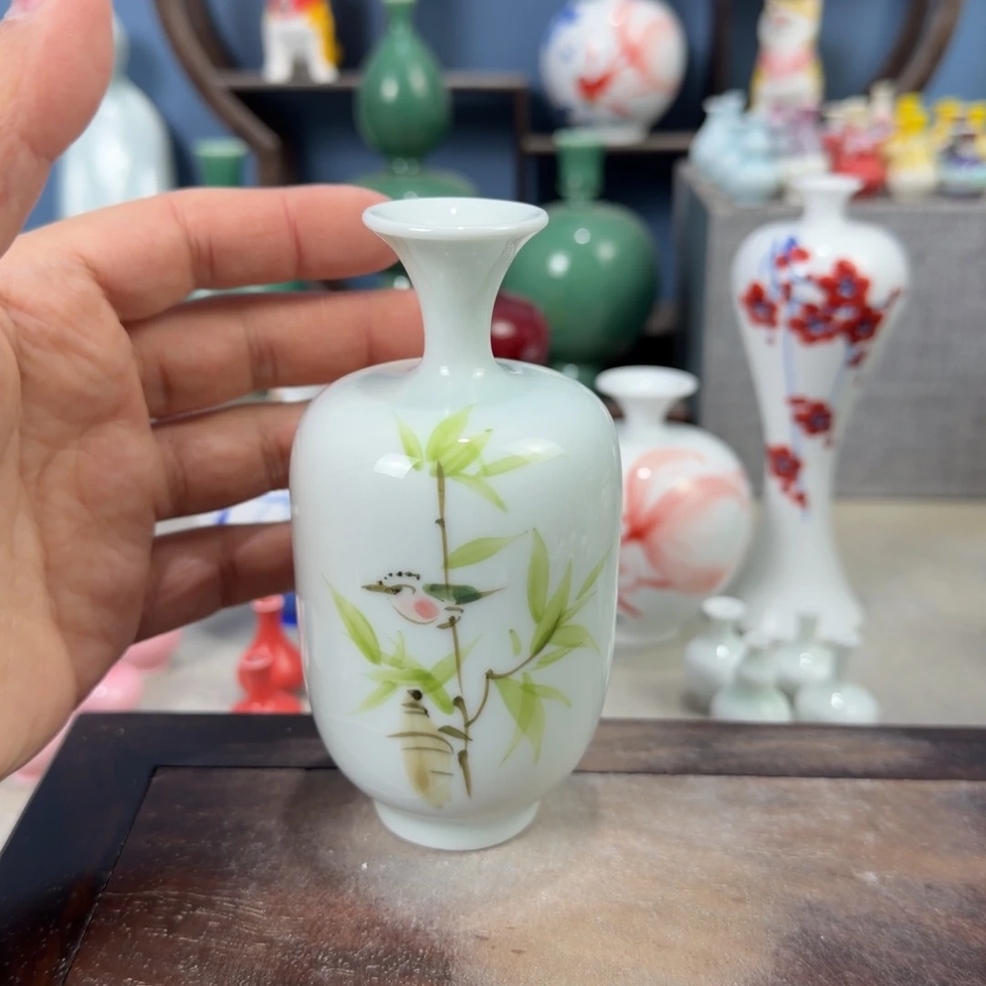 陶瓷手工小花器摆件