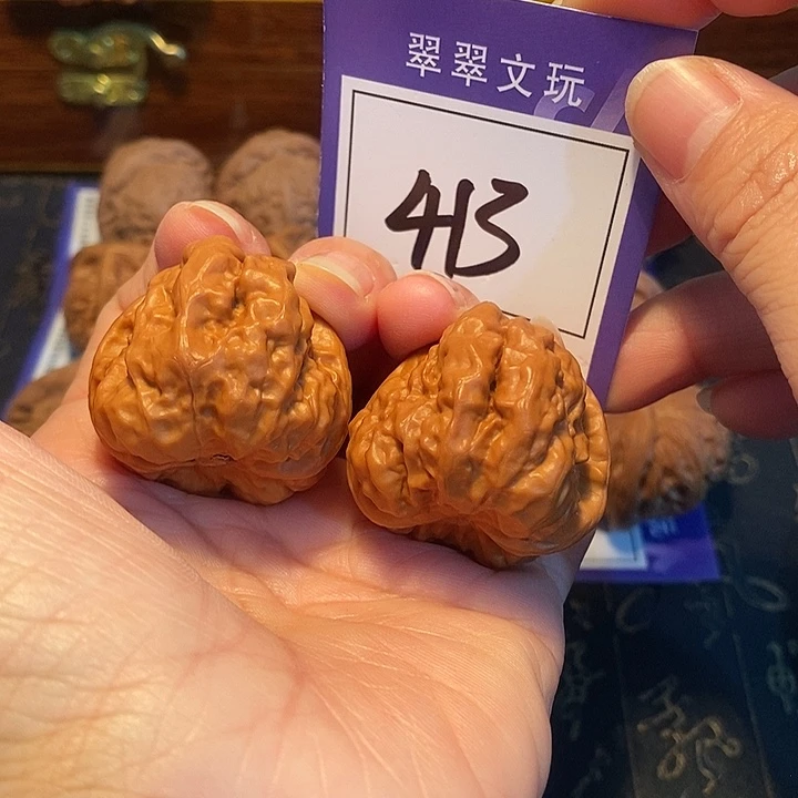 文玩核桃把件413号蛙蛙3.6