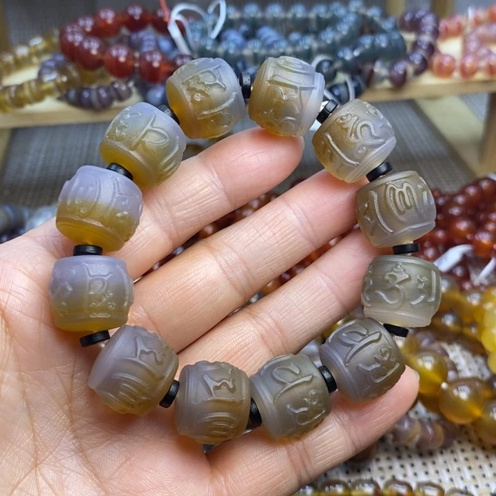 玛瑙/玉髓未镶嵌手链