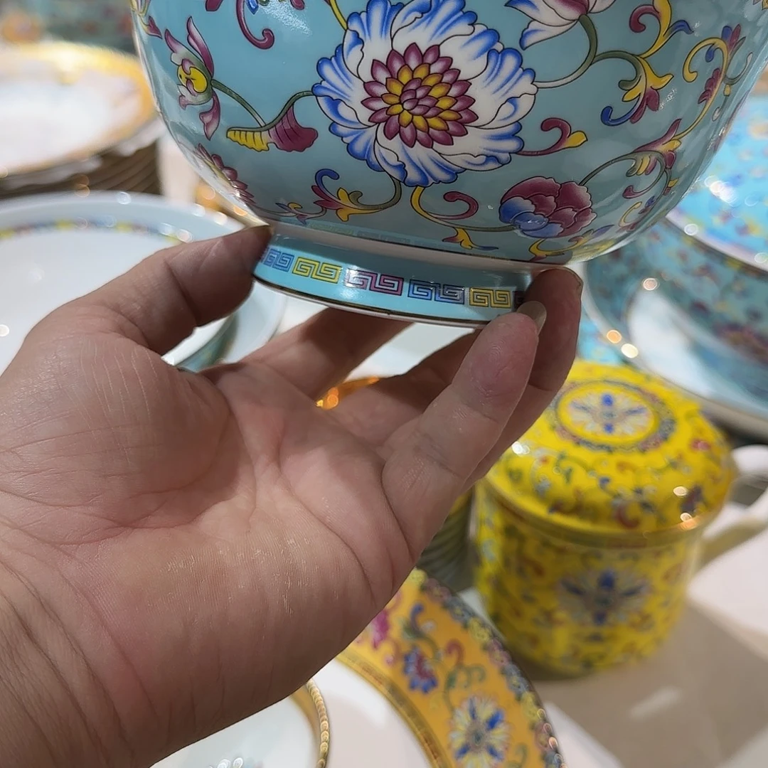 天***和搪瓷珐琅彩工艺制作4个