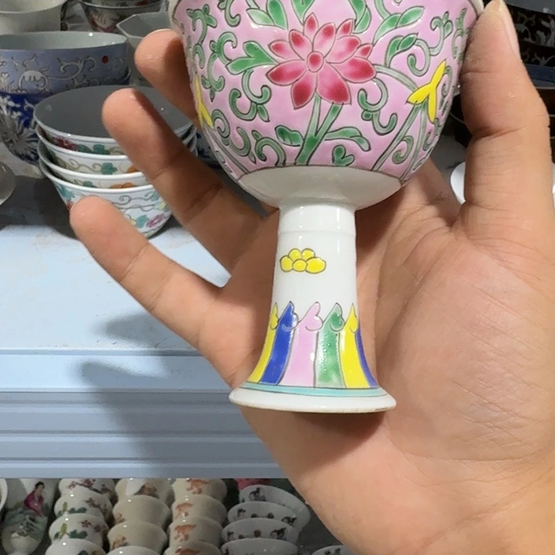 瓷片摆件手绘瓷器处理