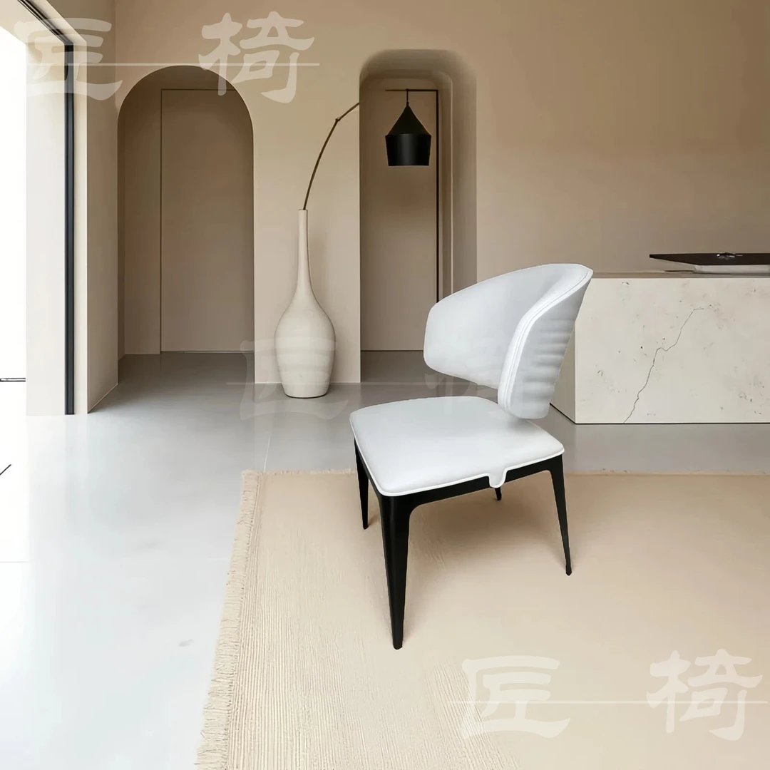 新国潮餐椅意式极简家用设计师椅子靠背书桌酒店餐椅家用餐桌椅