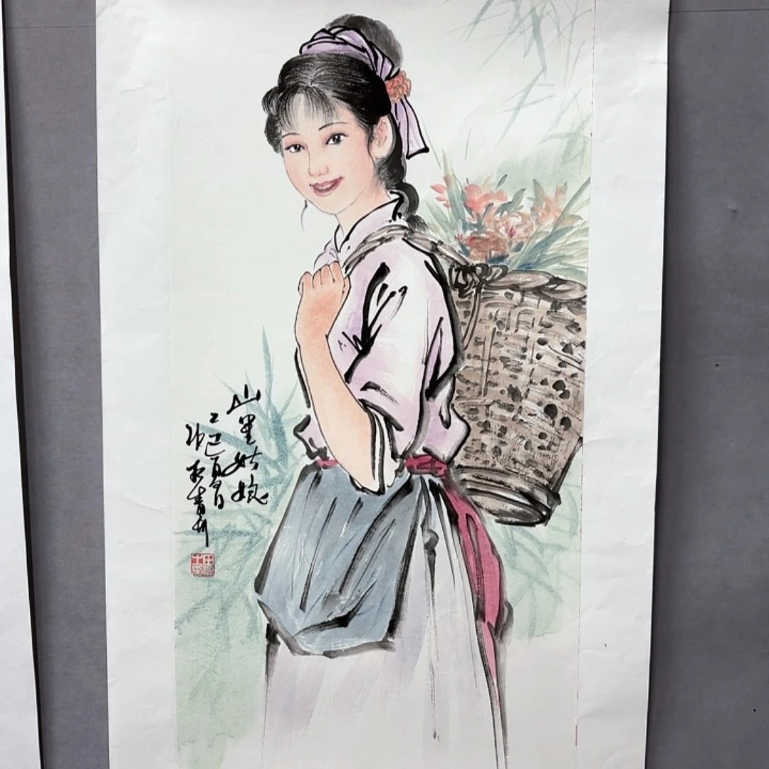 国画艺术家真人手绘