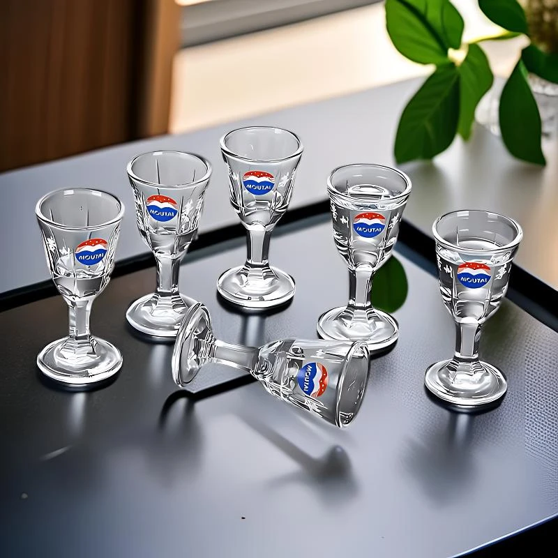 【热销中】10毫升小酒杯玻璃白酒杯家庭网红杯子聚会玻璃分酒器