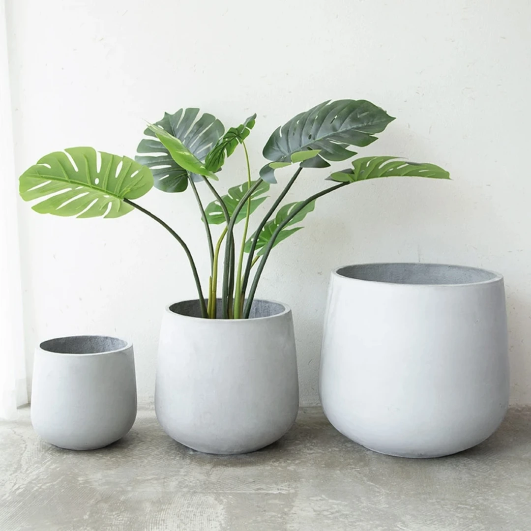 【顺丰】【一株一世界】镁泥绿植花盆简约客厅阳台现代北欧落地水泥盆