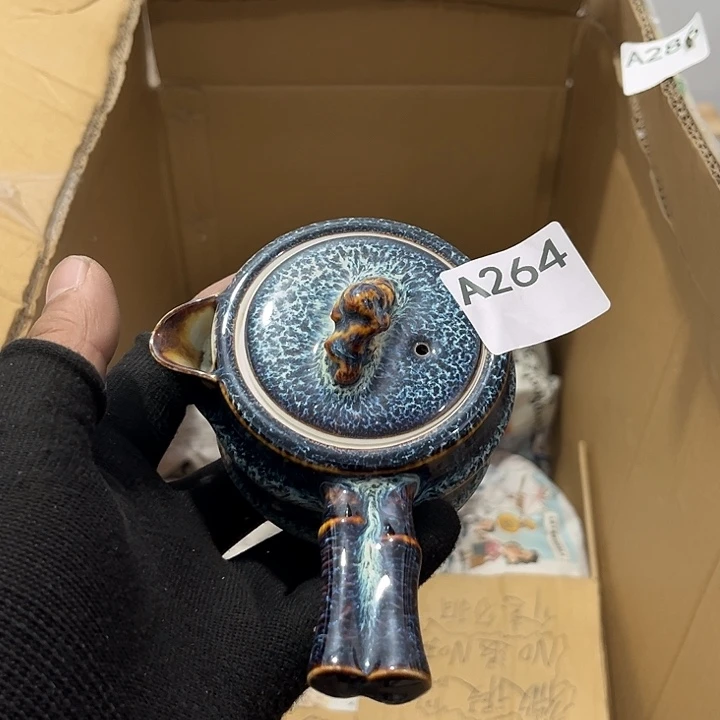 瓷片茶摆件工艺品摆件666