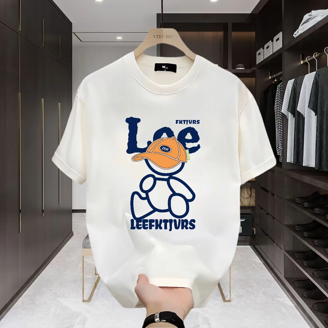 美式痞帅重磅纯棉短袖T恤青年男女款夏季ins潮牌街头时尚百搭上衣