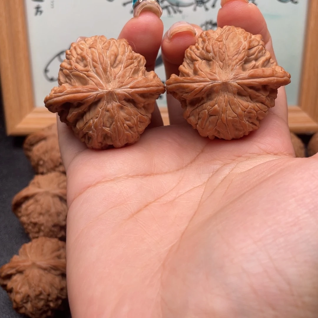 不***遇文玩核桃把件41全品蝴蝶磨
