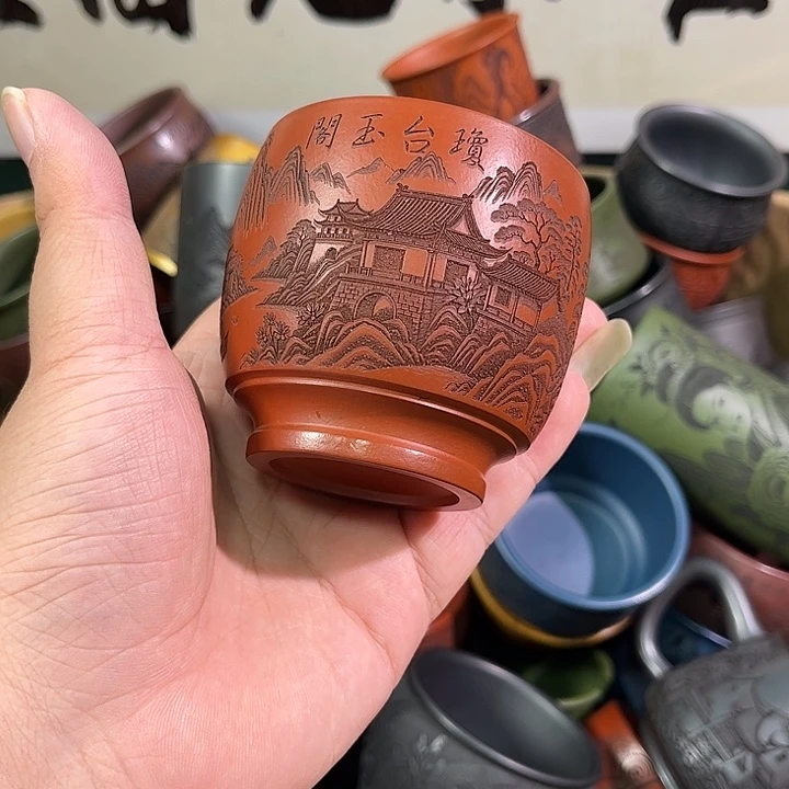 茶杯紫砂全手工紫砂主人杯