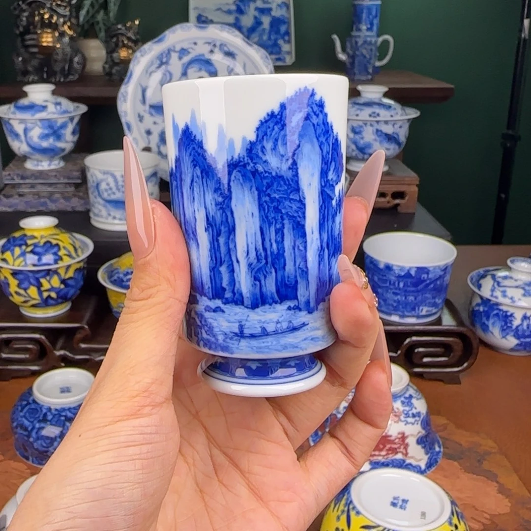 杯仪贤堂赤壁图闻香杯
