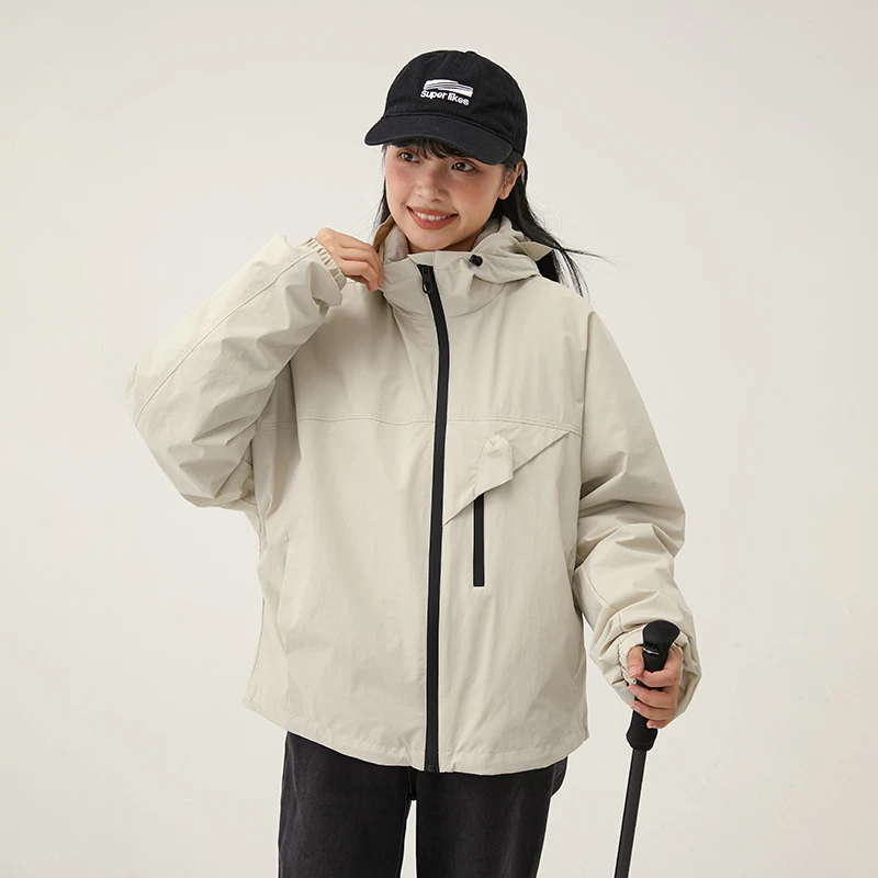 冬季新元气学院冲锋衣羽绒服90白鸭绒内胆冬季防风保暖B24DY0057Y