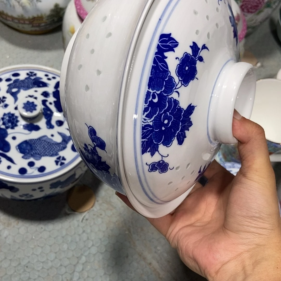 瓷片梧*景德镇陶瓷合器一个