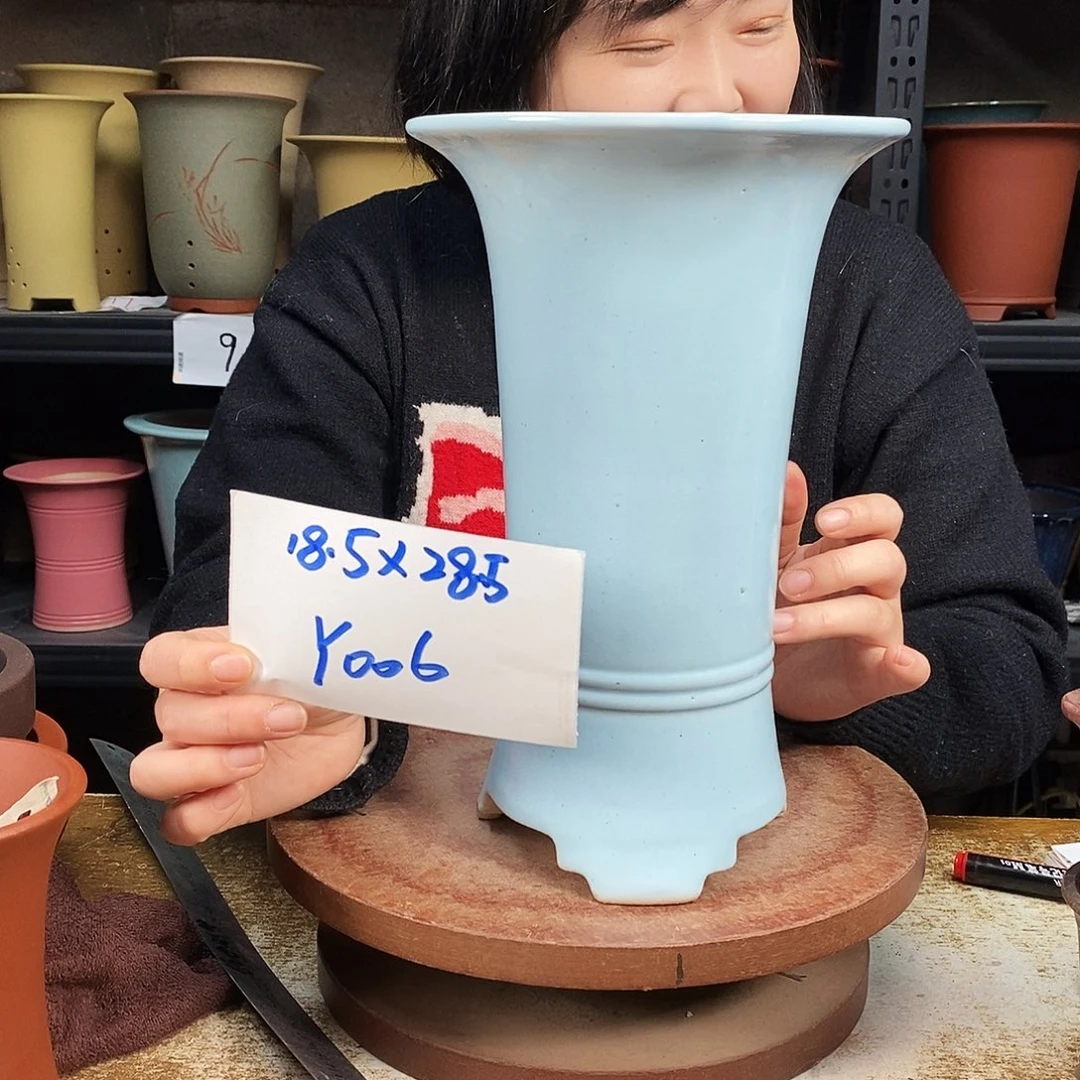 紫砂一个花盆货号Y006