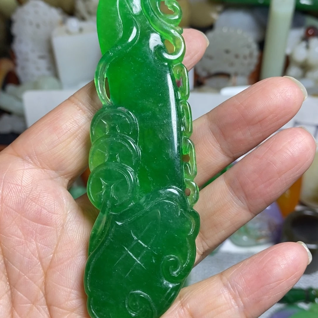 毛***毛和田玉（糖玉）未镶嵌颈饰