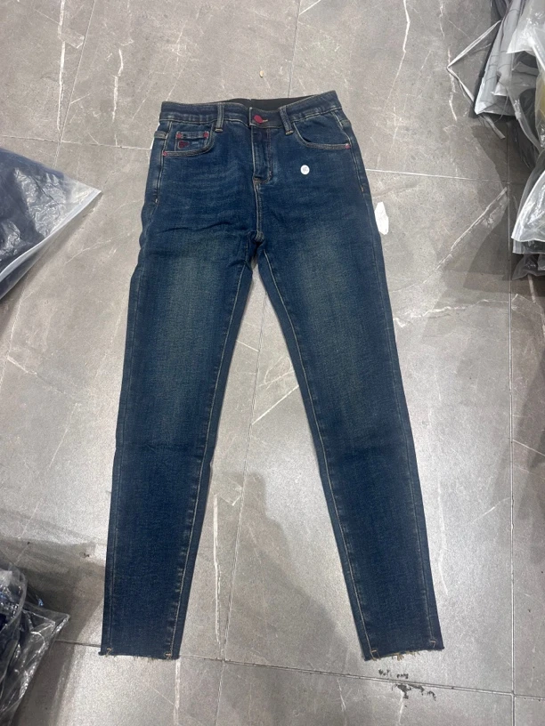 【1702】蓝色铅笔裤小脚裤