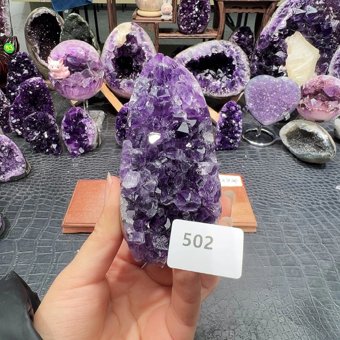 珠宝半成品紫晶未镶嵌