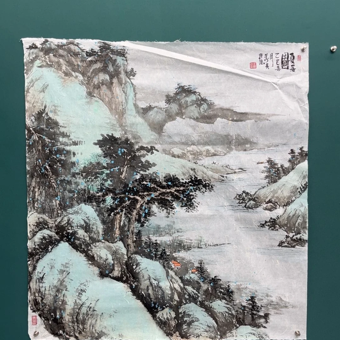 国画艺术家真人手绘