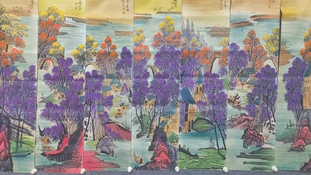 【盛泽】精品十二条屏装饰画通用链接