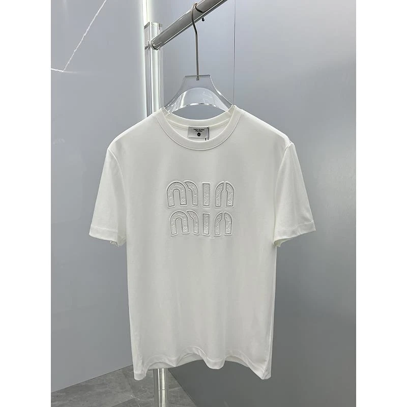 欧洲站高端潮牌欧货2025夏季时尚烫砖莫代尔棉修身圆领短袖T恤男