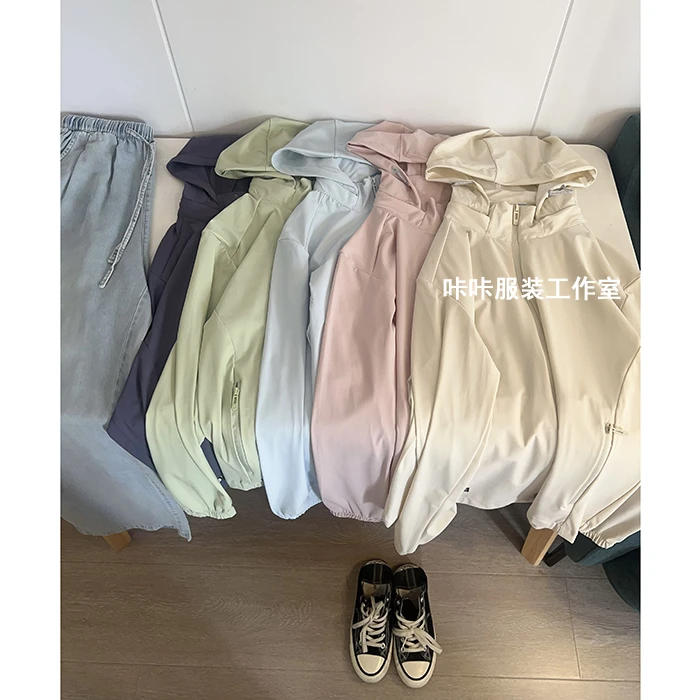 REKAYYAT“深呼吸”夏季凉爽透气轻薄舒适时尚拉链款防晒衣外套女款