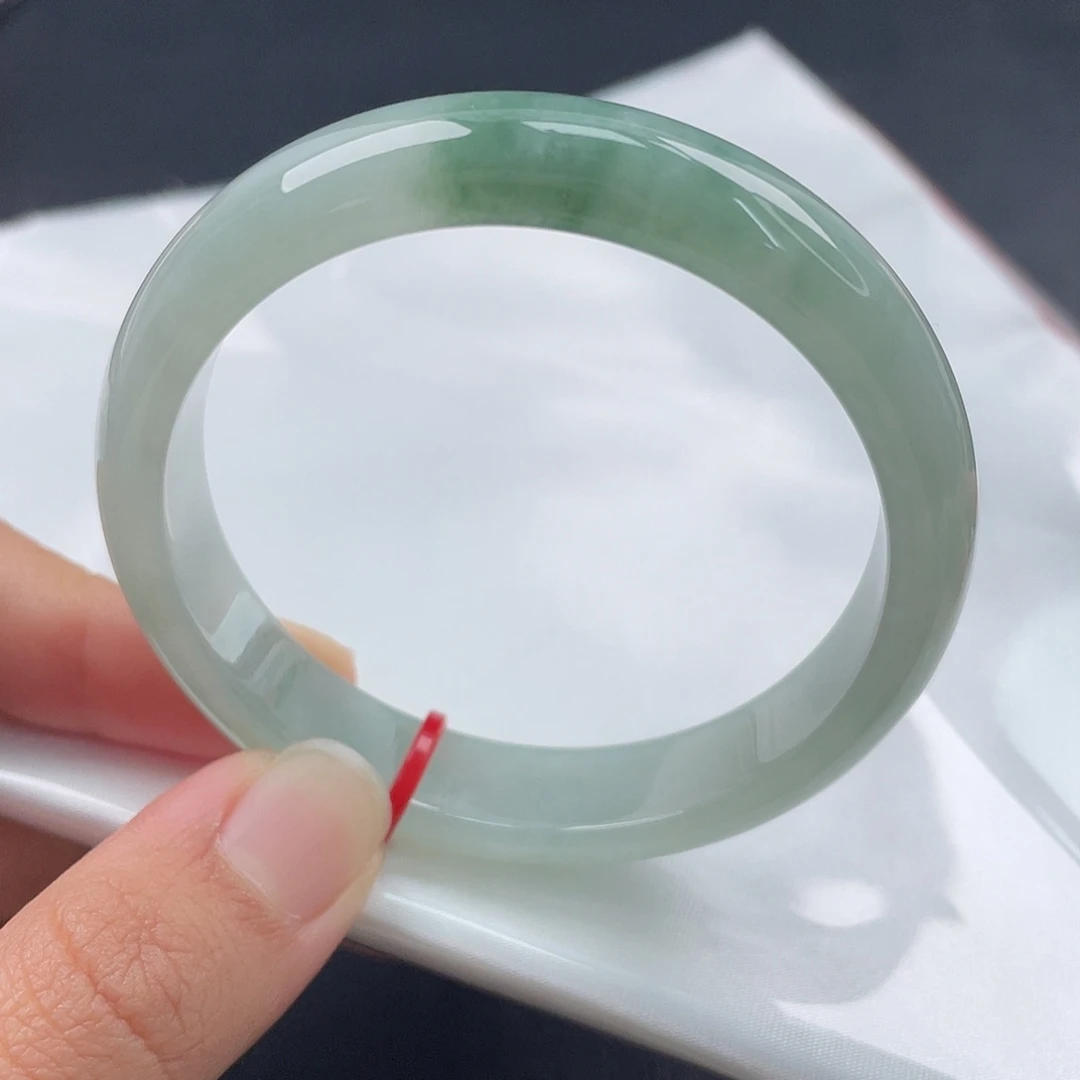 翡翠未镶嵌手镯53正圈