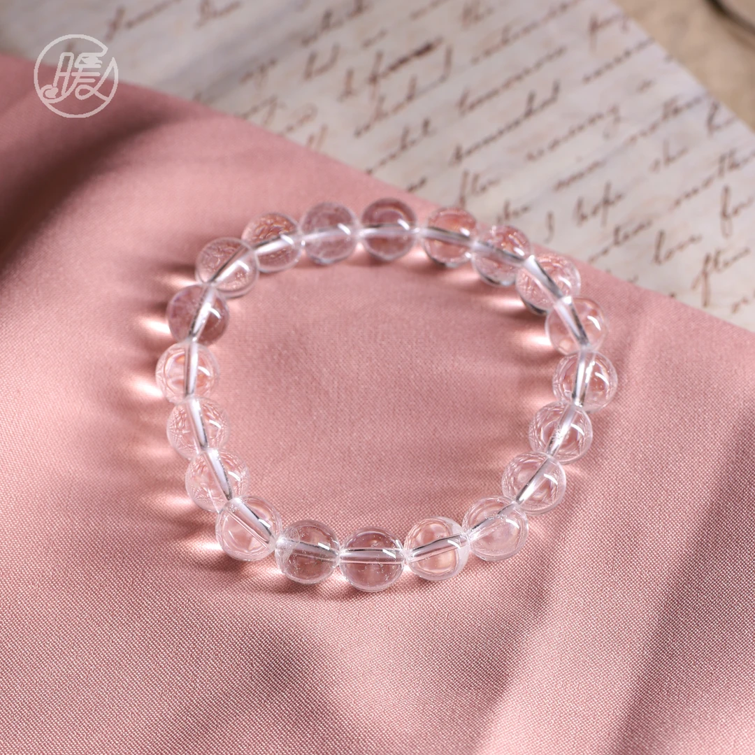 单圈白水晶手串素圈手链C2426多样性发一