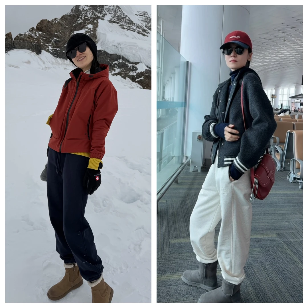 无垠海岸20010【少女峰】棉绒一体卫裤