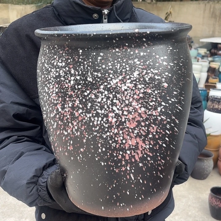 红陶泼墨口径25*30