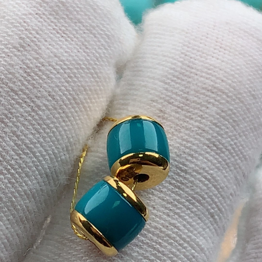 18K金镶嵌绿松石配饰