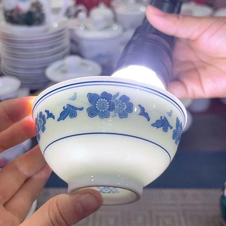 醴陵高温瓷釉下手绘9厘米