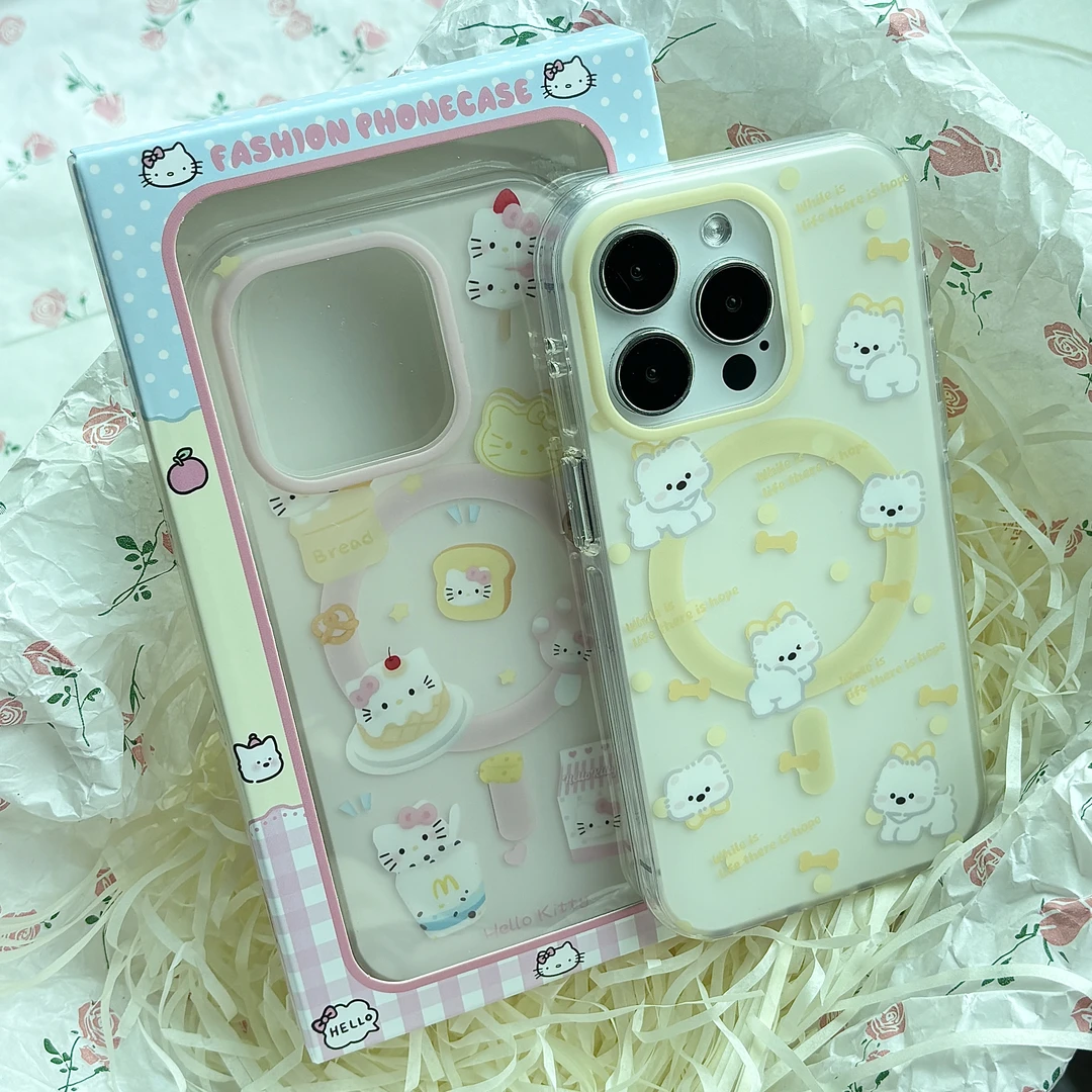【拍一拆二】气囊防摔双层IMD磁吸可爱少女卡通手机壳