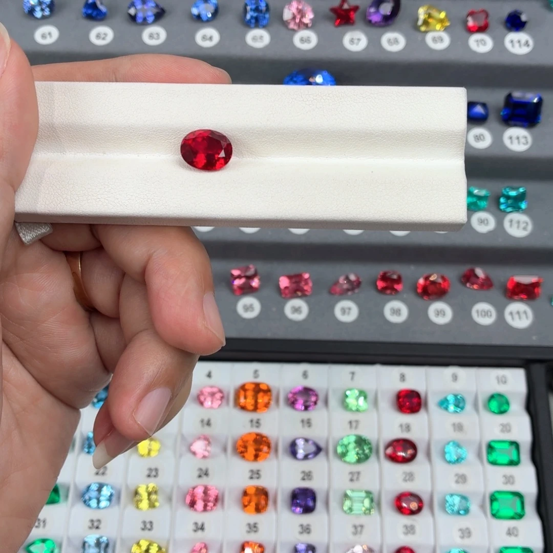 虫***宝合成（培育）红宝石裸石5.21