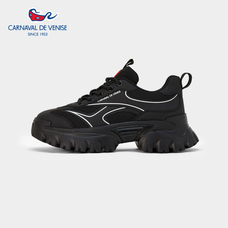威尼斯小面具休闲运动机能时尚厚底鞋老爹女鞋V881242004