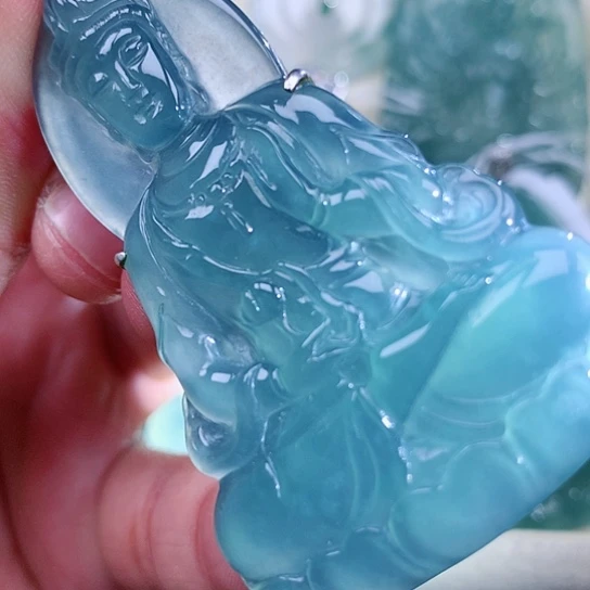 【闪购商品】翡翠颈饰银S925镶嵌天然翡翠