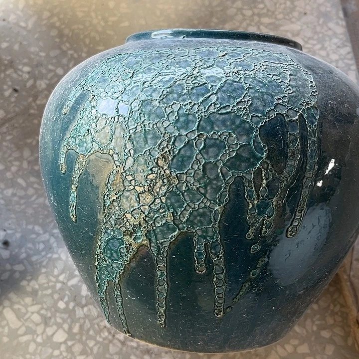 微瑕孔雀兰小号高18口径10