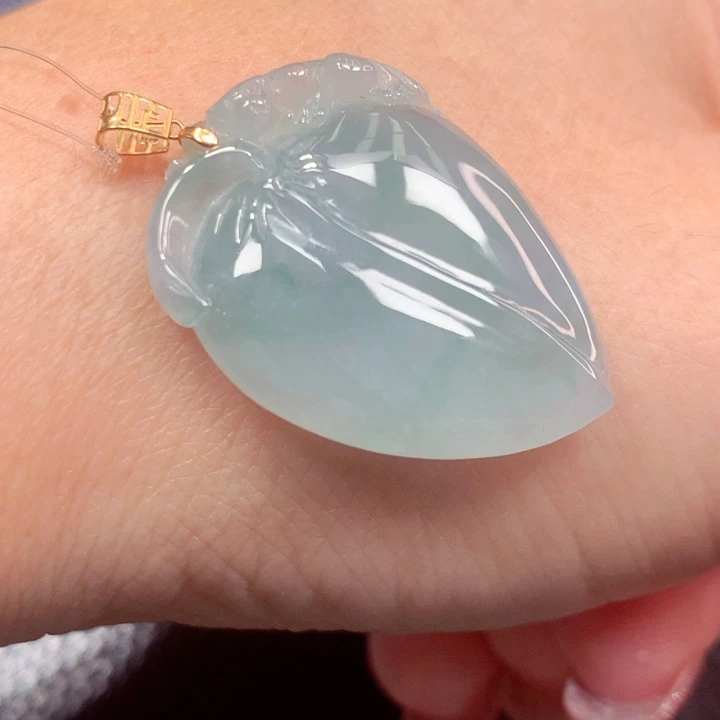 定制翡翠18K金镶嵌翡翠