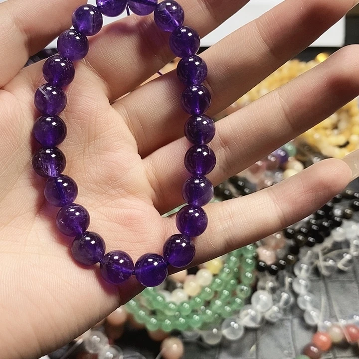未镶嵌手链水晶紫水晶