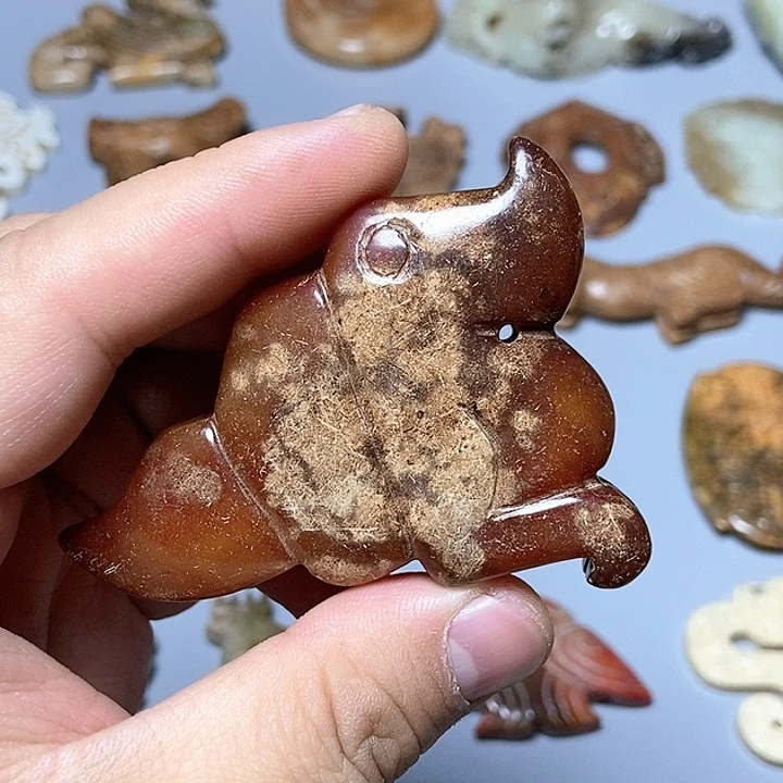 和田玉未镶嵌颈饰78