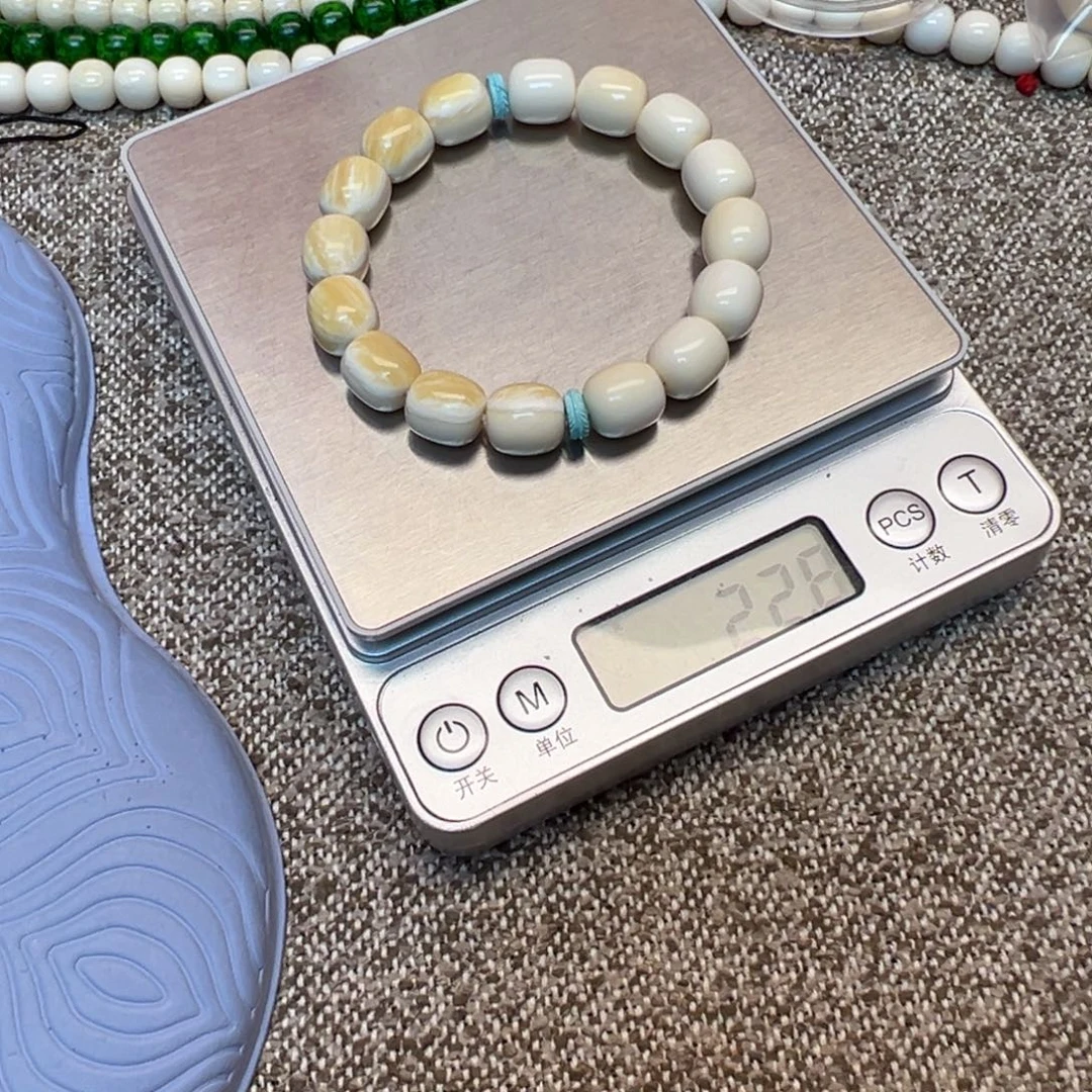 天***尊手串/手链/手镯猛犸象牙独出肉油根柱子