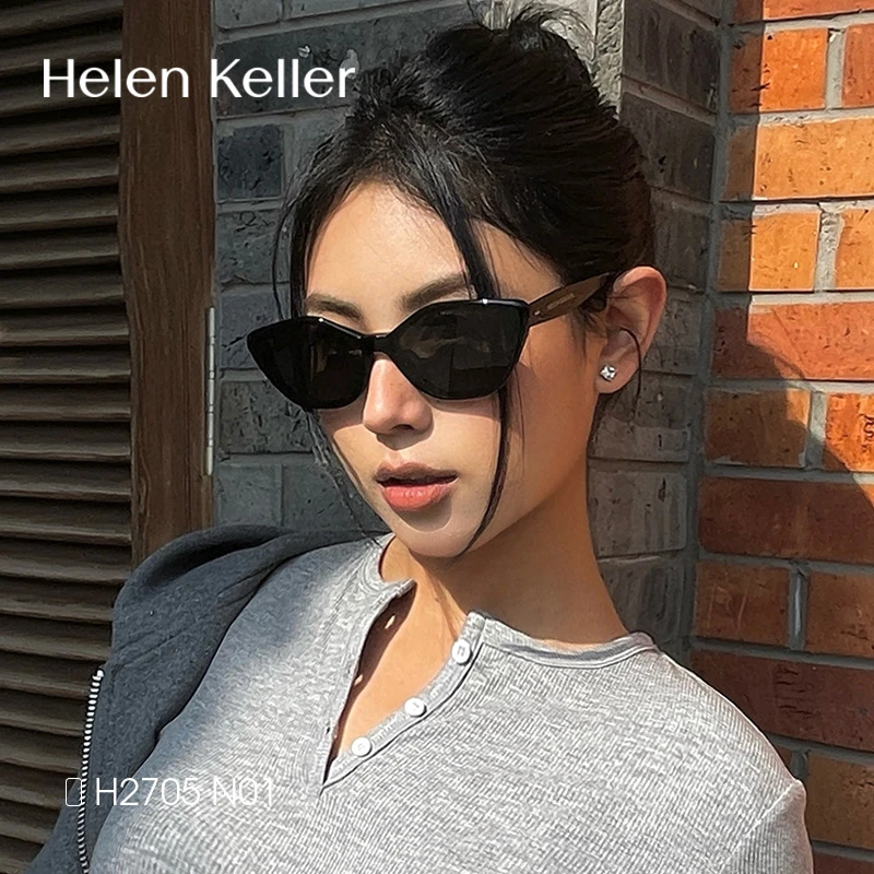 海伦凯勒2025年新品太阳镜女潮流猫眼墨镜防紫外线男女款H2705