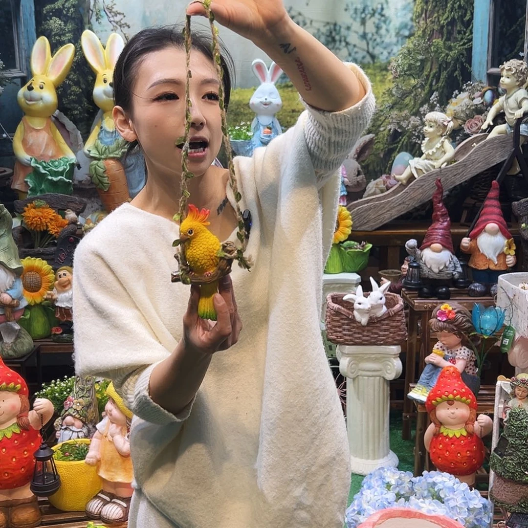 花园摆件红红火火