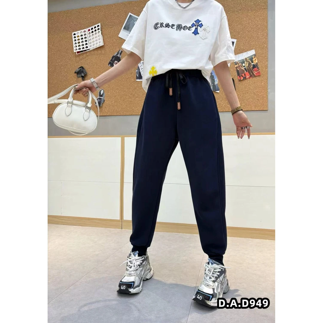 季公子2025秋冬大码加厚加绒哈伦老爹裤949