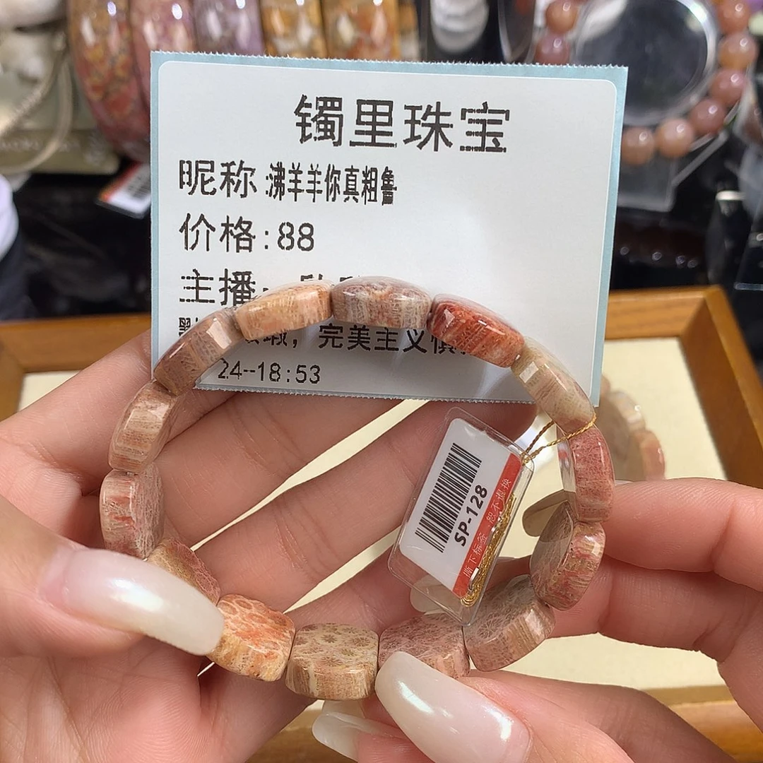 沸***鲁吊坠(赠链)未镶嵌硅化珊瑚（珊瑚玉）