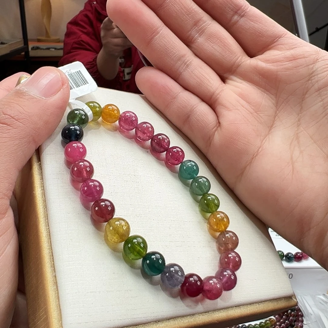 未镶嵌碧玺手串7.5mmmmmm