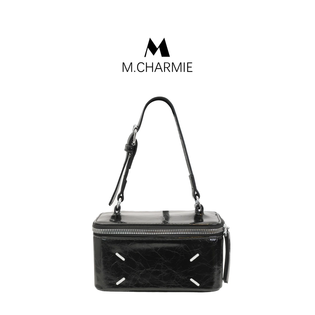 M.CHARMIE 2025新款轻奢时尚百搭包包 黑色 K31TK003-1