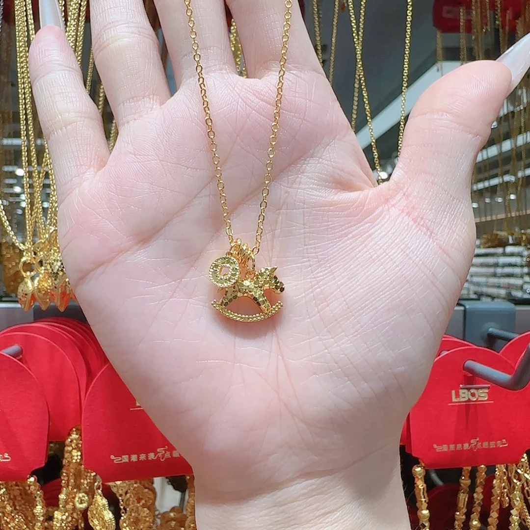 锆石铜合金925银项链