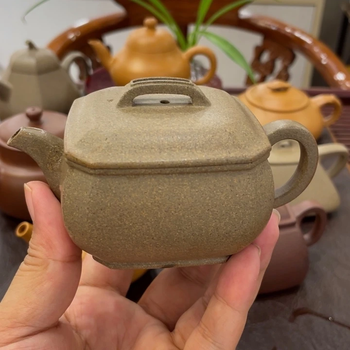 大***游茶壶紫砂青段八方小汗瓦封釉