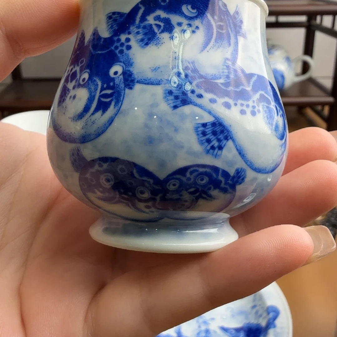 清***梦盉木。   河豚杯。
