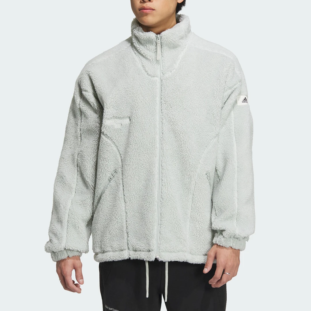 Adidas/阿迪达斯正品冬季新款男女运动休闲立领外套IQ1367